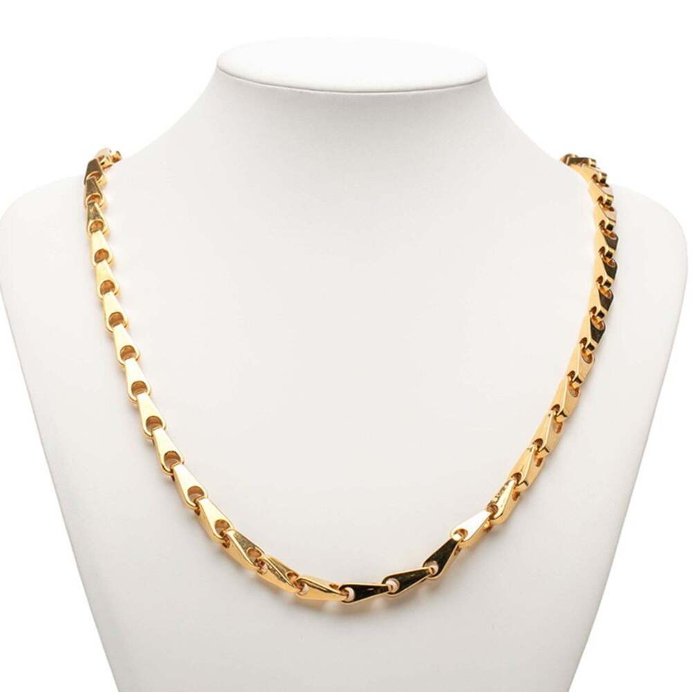 CHANEL Authentic Gold Logo Necklace - Picture 4 of 4